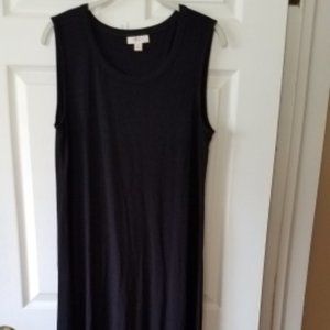 Petite STYLE & CO Black Maxi Dress Sleeveless size PL